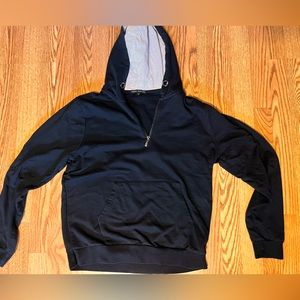 1/4 zip hoodie B/W